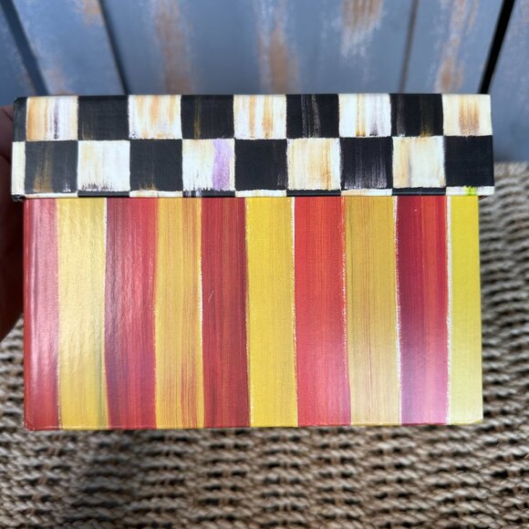 MacKenzi -Childs Storage Gift Boxes Set Of Two - Picture 3 of 16